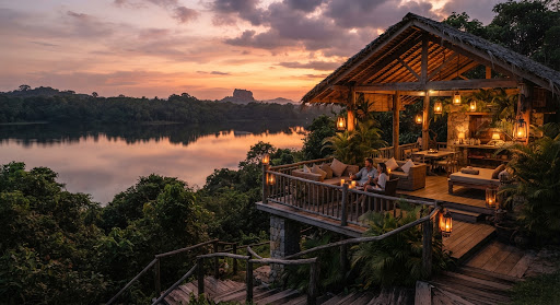 Kandalama forest pavilion sunset