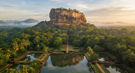 Sigiriya Lion Rock sunrise fortress